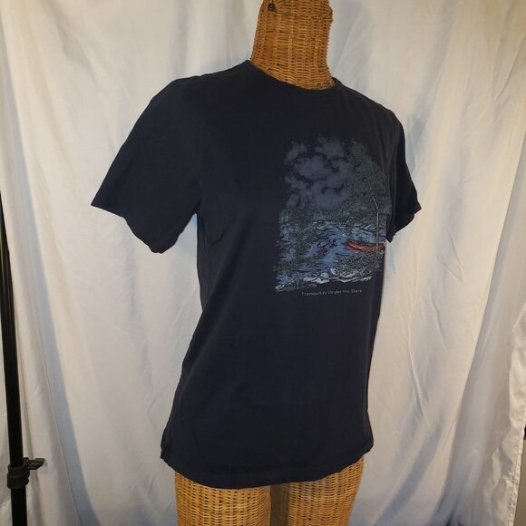 Northern Reflections "Tranquility Under the Stars" Short Sleeve T - Blue - X-S/P - Picture 1 of 5